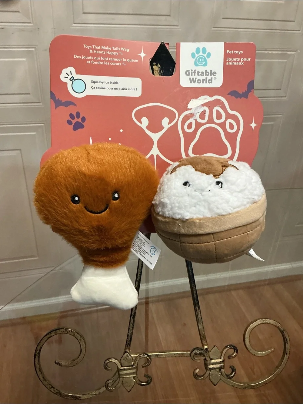 Giftable Set Of 2 Giftable Toy w/Squeaker & Crinkle & Squeaker